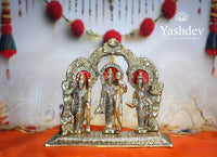 Ram Darbar Idol – Antique Gold Finish (Lord Ram, Sita, Lakshman & Hanuman)