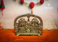 Lakshmi Ganesh Idol with Arch – Antique Gold Finish