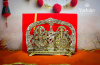 Lakshmi Ganesh Idol with Arch – Antique Gold Finish