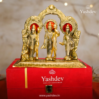 Ram Darbar Idol – Antique Gold Finish (Lord Ram, Sita, Lakshman & Hanuman)