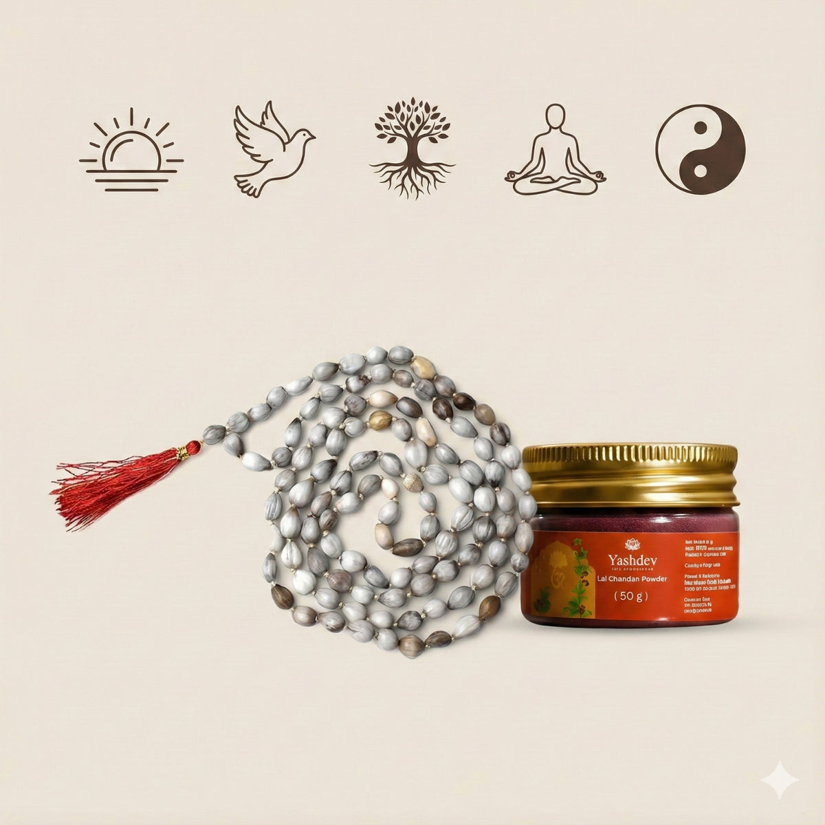 Vaijayanti Vijay Mala + Free Lal Chandan Powder