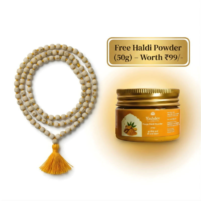 Tulsi Mala + Free Haldi Powder