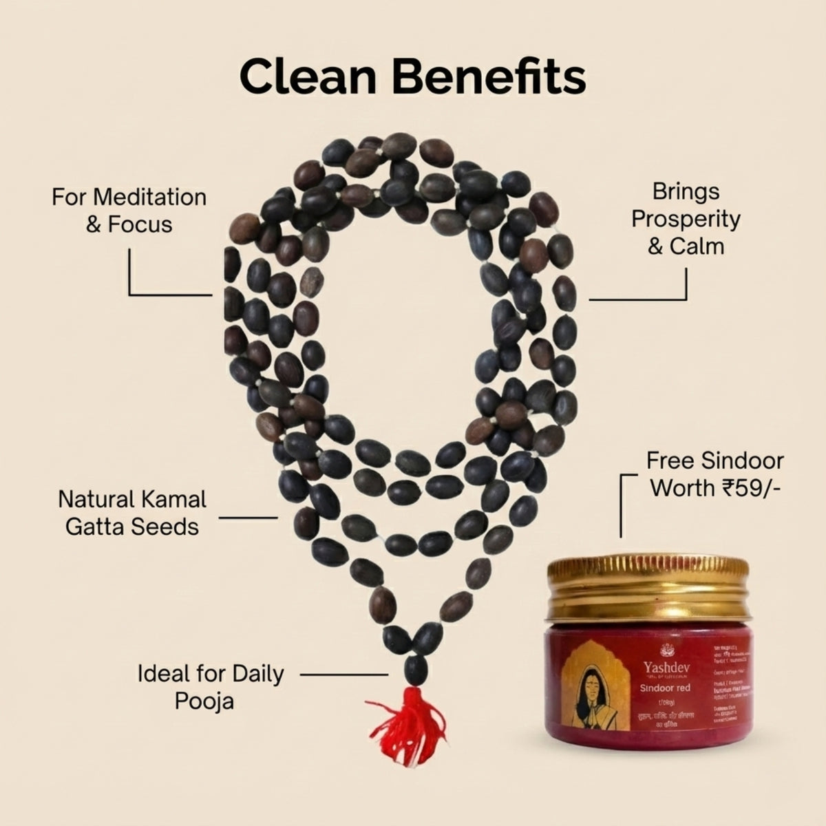 Kamal Gatta Mala + Free Sindoor