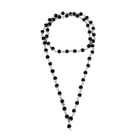 Silver Capped Karungali Mala